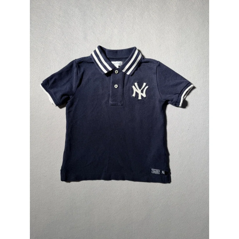 Ralph Lauren NY Yankees Polo Shirt Kids 24M Navy Blue MLB Collaboration